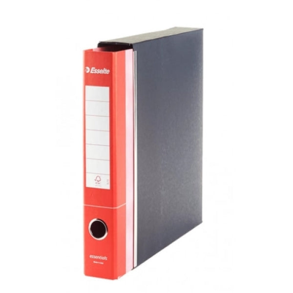 Raccoglitore a leva Esselte Essential G74 dorso 5 cm protocollo rosso 23x33 cm - 1 PEZZO