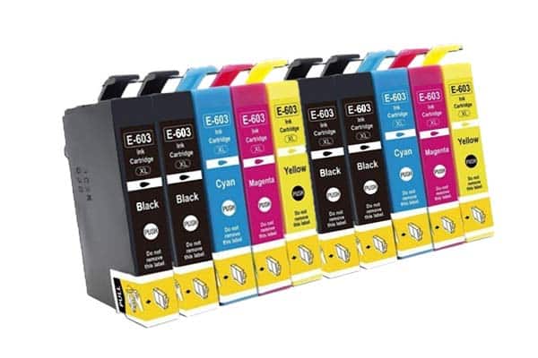 10 pz Cartuccia per Epson 603XL Nero + Colore Compatibile 13ML