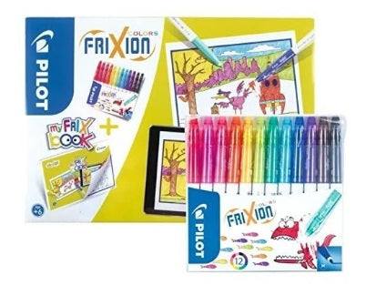 Set Pennarelli cancellabili Pilot Frixion Colors colori assortiti + album da colorare - 0,63 mm - età 3+