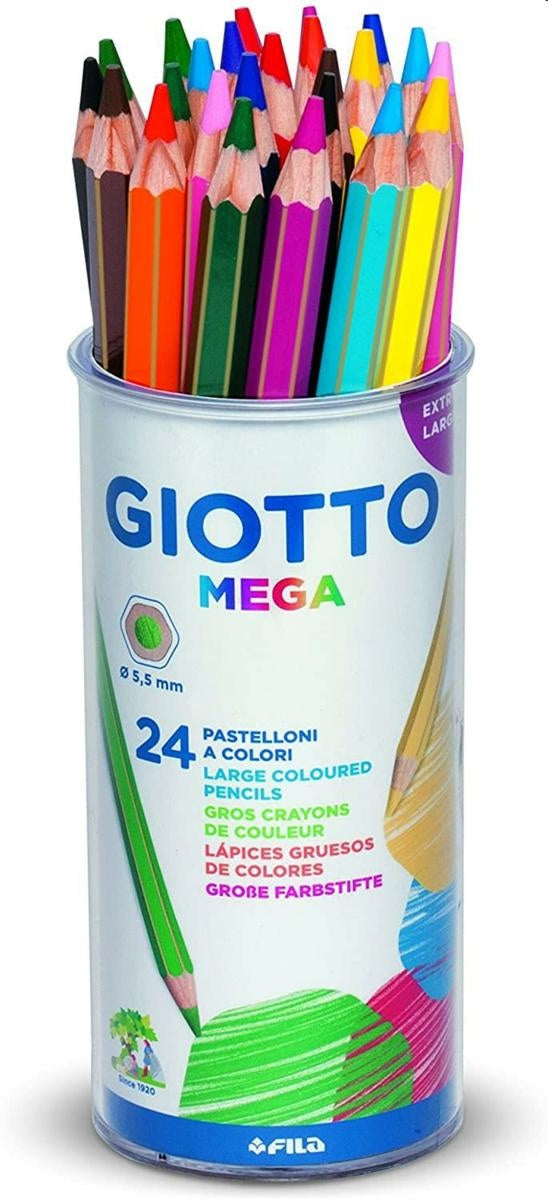 Matite colorate Giotto Mega - 24 pezzi