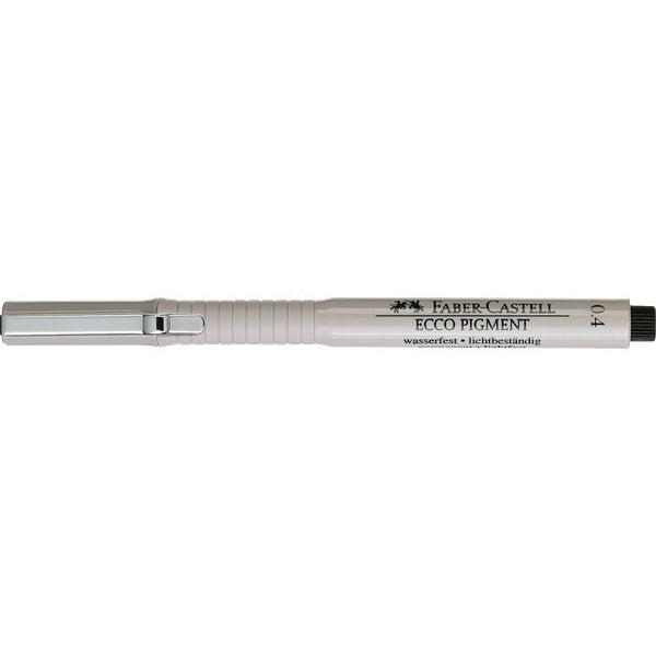 Fineliner Faber Castell Ecco Pigment punta 0.4 nero - 1 pezzo