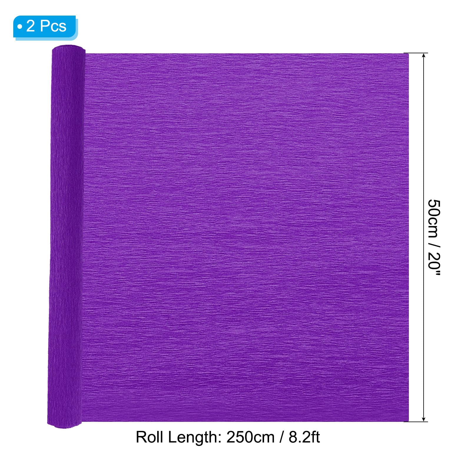 Rotolo di Carta crespa - 50x250 cm - 40 g/m² Scatto VIOLA 1 PEZZO