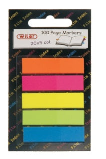 Segnapagine Colorati in PP - Wiler - 1 Pezzo