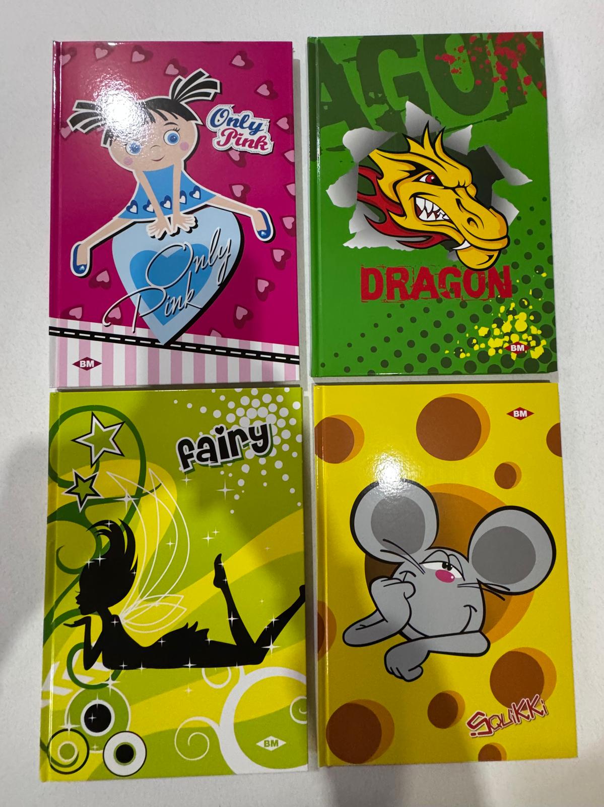 Quaderno cartonato A4 BM rigatura Q 60 gr -  fantasia -  144 fogli - 1 pezzo