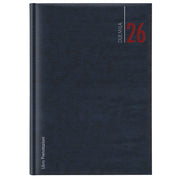Libro prenotazioni ristorante 2026 - con copertina similpelle imbottita - 21 x 30 cm - blu