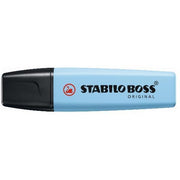 Evidenziatore Stabilo Boss Pastel colore blu - tratto 2-5 mm  - 1 PEZZO