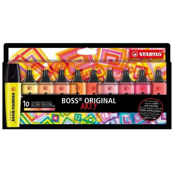 Evidenziatore Stabilo Boss Arty Caldi colori assortiti (conf. 10)