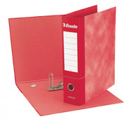 Raccoglitore a leva con custodia Esselte Essential G75 dorso 8 cm protocollo rosso 28,5x35,5 cm - 1 PEZZO