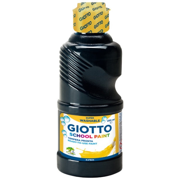 TEMPERA PRONTA LAVABILE GIOTTO  250 ML  NERO