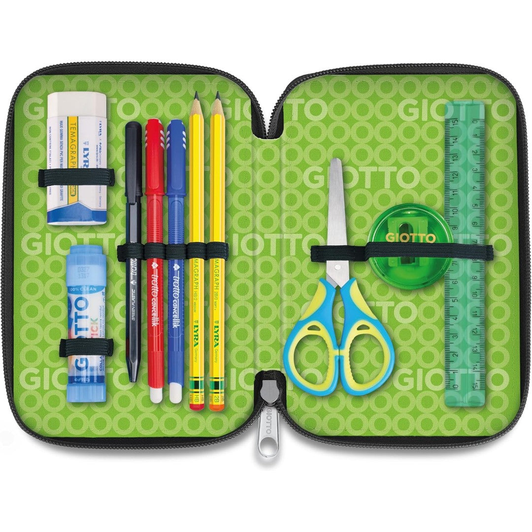 ASTUCCIO 3 ZIP GIOTTO SHINY (18 TURBOCOLOR + 18 STILNOVO + 10 ACCESSORI GIOTTO)