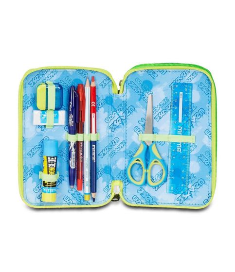 Astuccio scuola Seven 3 zip Sprint Paint Boy
