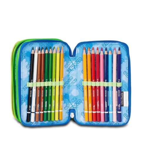Astuccio scuola Seven 3 zip Sprint Paint Boy
