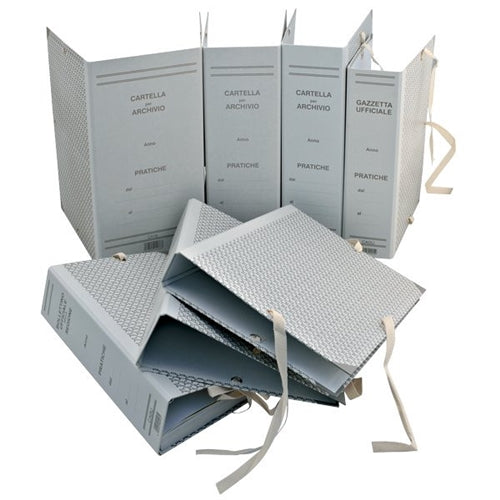 Faldone grigio Brefiocart - dorso 5 cm - 25x35 cm - 1 PEZZO