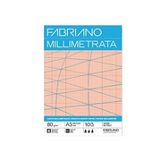 Blocco carta millimetrata - A3 - 29,7 x 42 cm - 10 fogli - 80gr - Fabriano - 1 pezzo