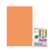 Carta velina CWR 50x76 cm conf. da 24 fogli. Colore arancio. 1 Foglio