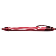 Penna gel a scatto Bic Gelocity Quick Dry Rossa - tratto 0,30 mm
