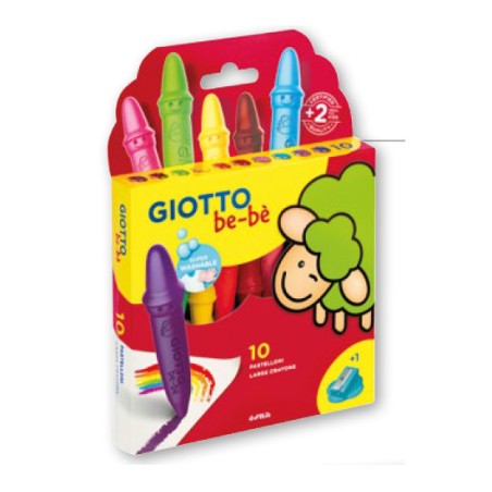 Giotto bebe' super pastelloni a cera conf. da 10 pezzi