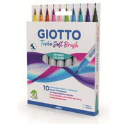 GIOTTO TURBO SOFT BRUSH 10pz - INTENSE COLOURS