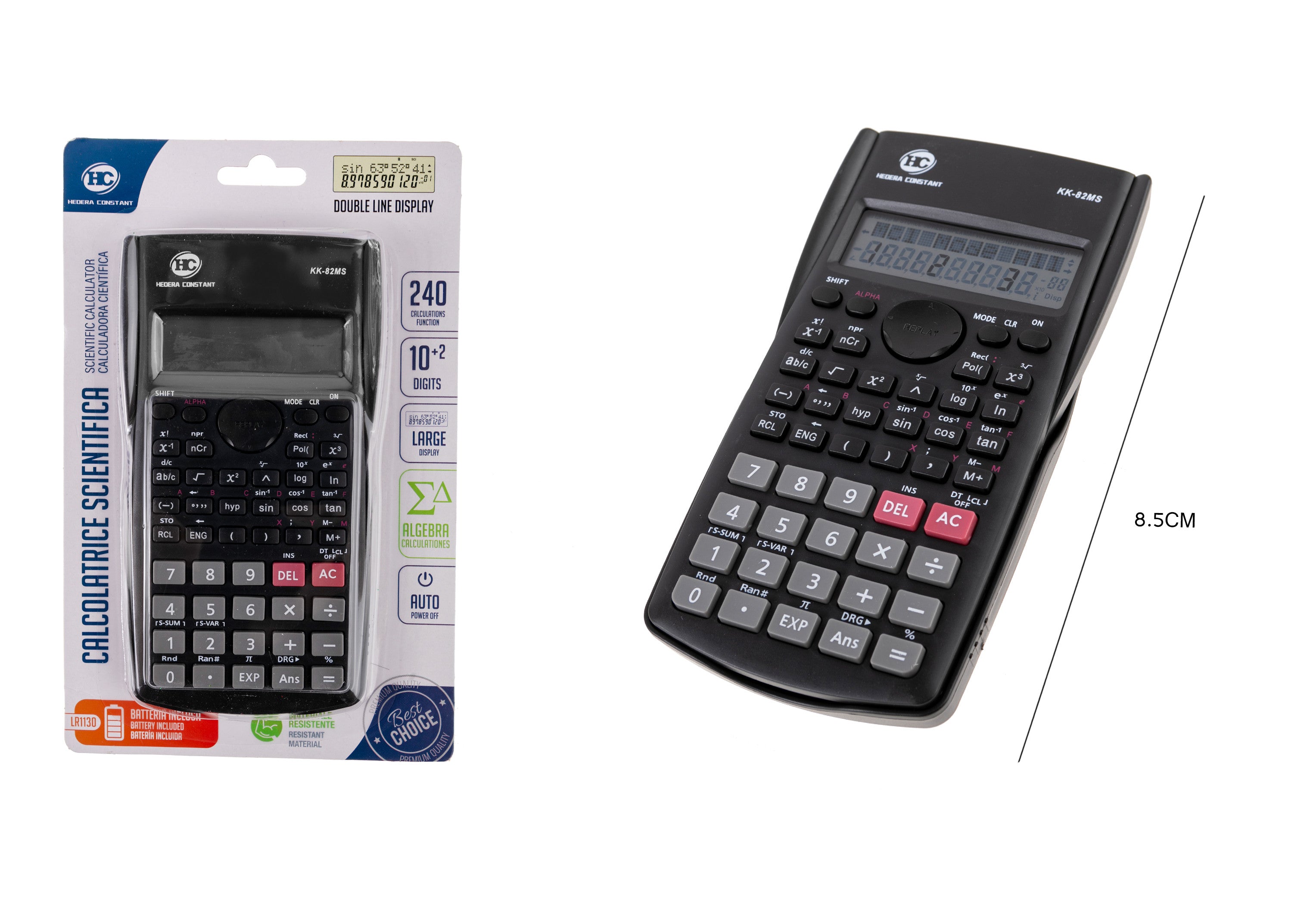 CALCOLATRICE SCIENTIFICA 240 FUNZIONI HC Blister