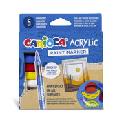 MARCATORI ACRILICI PAINT MARKER  CARIOCA - 5 PZ