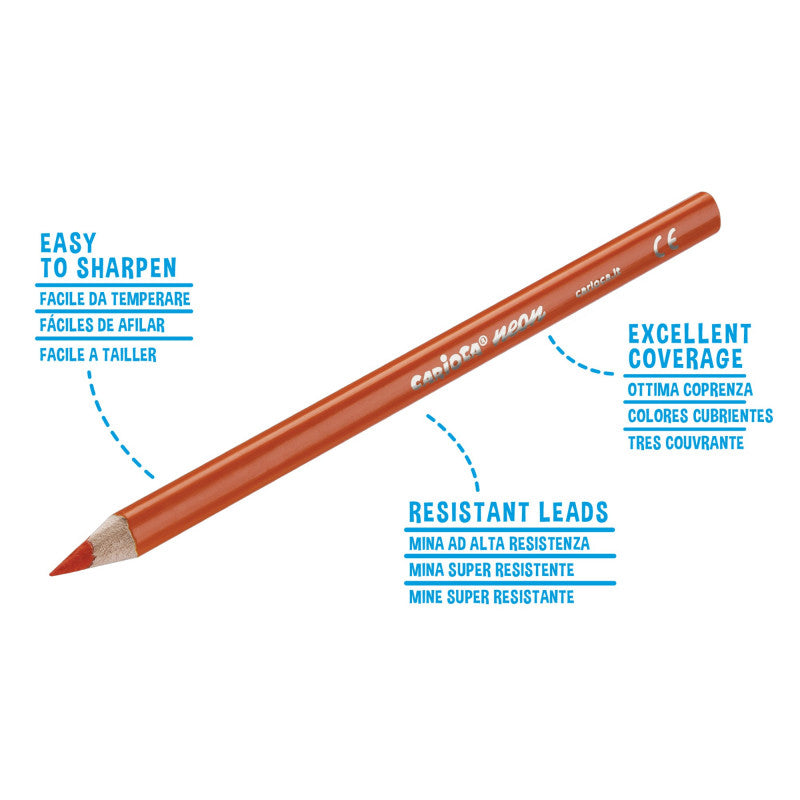 MATITE TRIANGOLARI MAXI NEON - 6 PZ