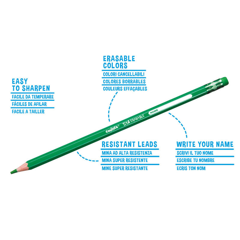 MATITE CANCELLABILI ESAGONALI TITA - 24 PZ