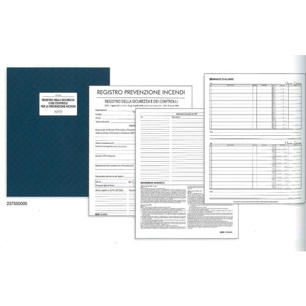 Registro prevenzione incendi 48 pagine 31x24,5cm MODUL-TIME - 1 PEZZO