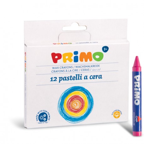 PASTELLI A CERA DA 12 PEZZI DIAMETRO 8,5 MM PRIMO MOROCOLOR