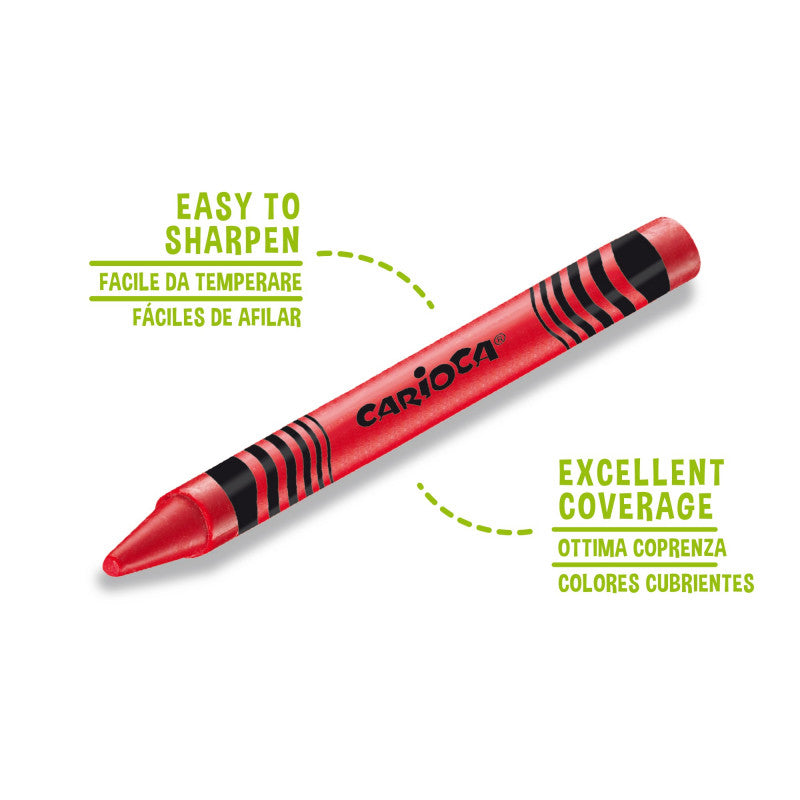 PASTELLI CERA MAXI - 12 PZ