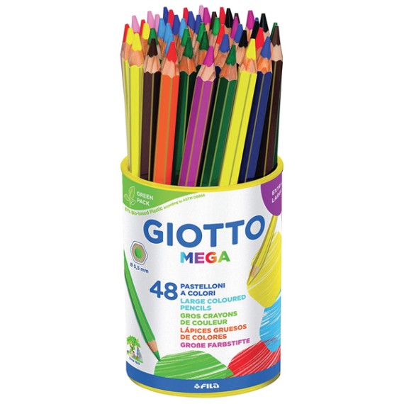Matite colorate Giotto Mega - 48 pezzi