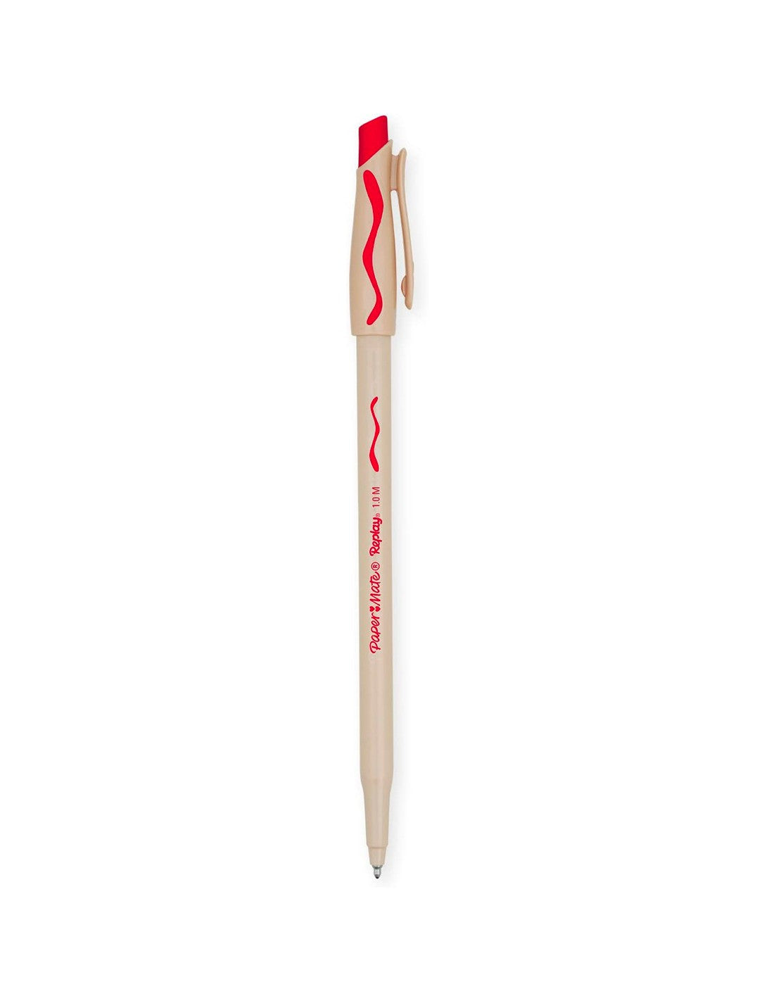 Penna cancellabile con cappuccio Paper Mate Replay rossa - tratto 0,4 mm. 1 pezzo