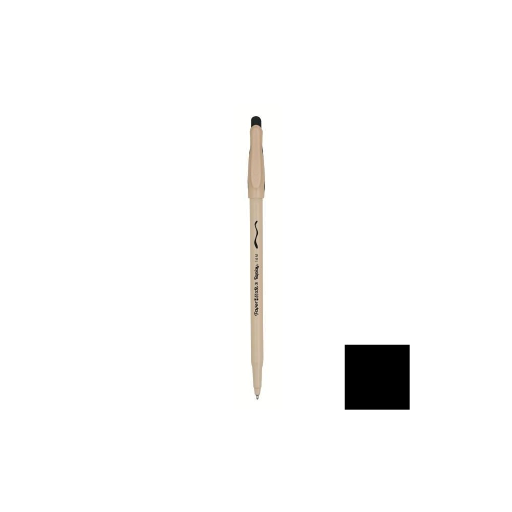 Penna cancellabile con cappuccio Paper Mate Replay nero - tratto 0,4 mm. 1 pezzo