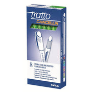Penna Tratto Cancellik colore VERDE CHIARO con cappuccio. 12 Pezzi