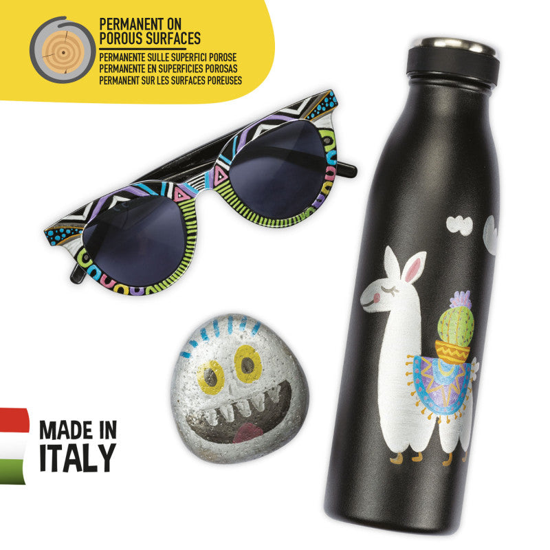 Pennarelli Metallic Punta Maxi - 6 Pz