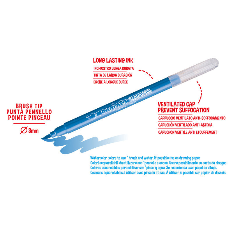 PENNARELLI ACQUERELLABILI ACQUARELL - 12 PZ
