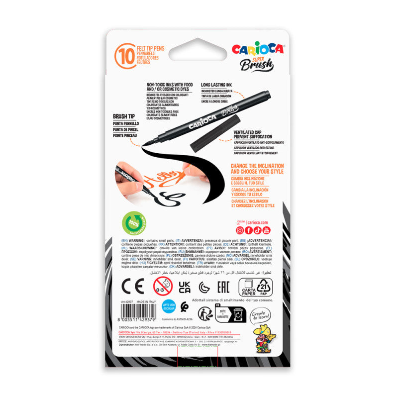 Pennarelli Super Brush - 10 Pz