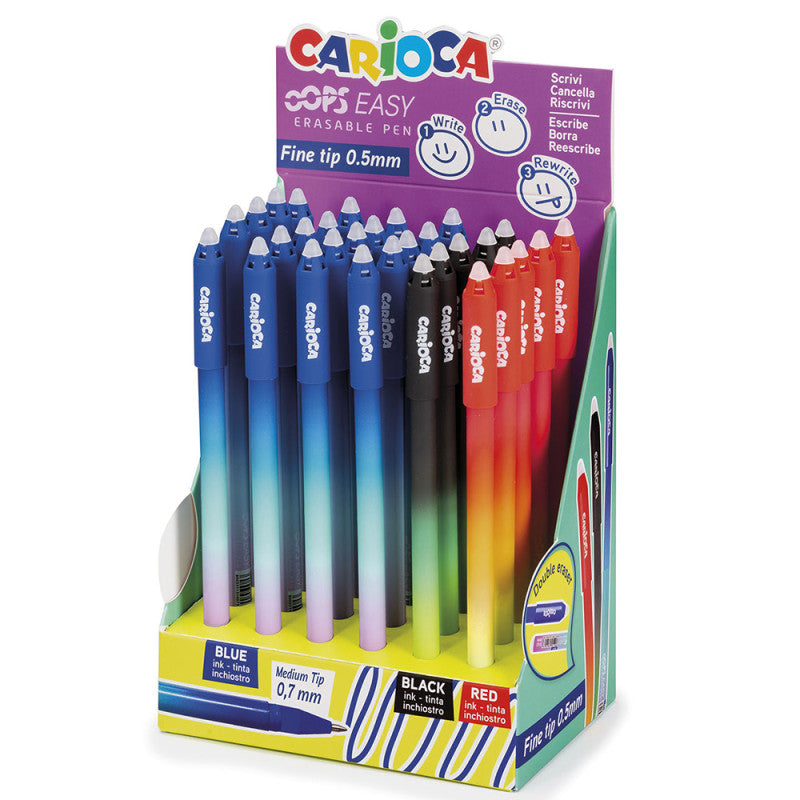 Penna Carioca OOPS EASY cancellabile 30 pezzi