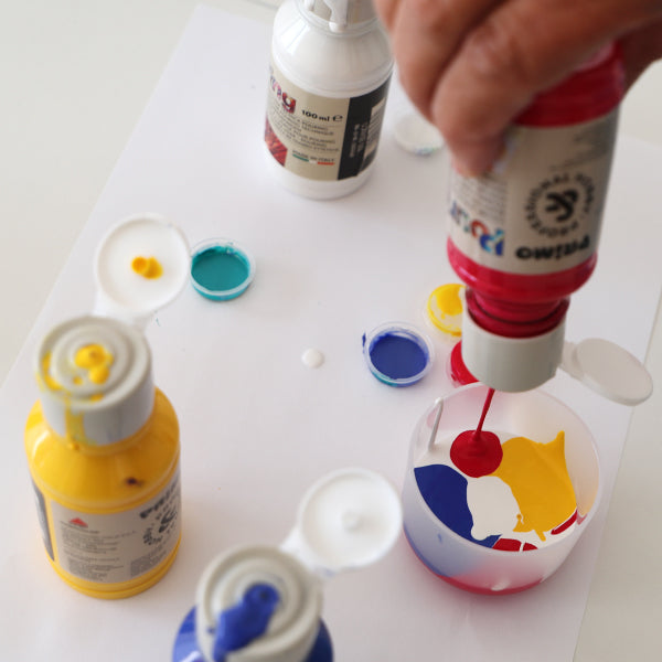 Colore acrilico pronto per tecnica pouring, 5 colori.. PRIMO MOROCOLOR