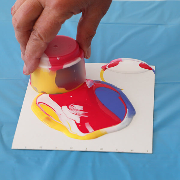 Colore acrilico pronto per tecnica pouring, 5 colori.. PRIMO MOROCOLOR