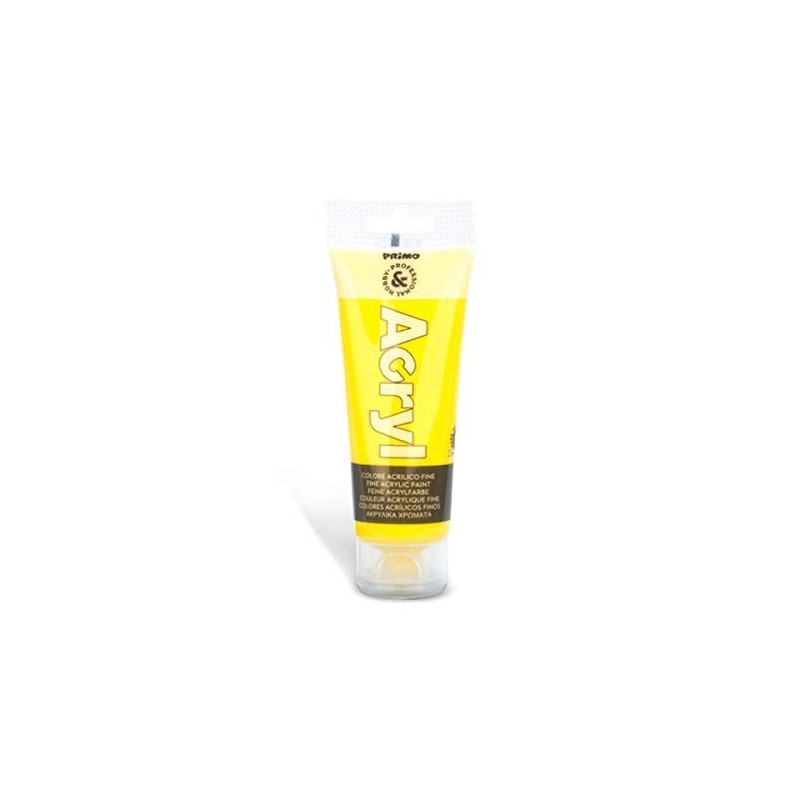 Colore acrilico in tubo 75ml PRIMO - COLORE GIALLO PRIMARIO