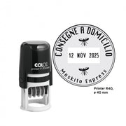 Timbro datario R40 diam. 40mm autoinchiostrato Colop- 1 PEZZO