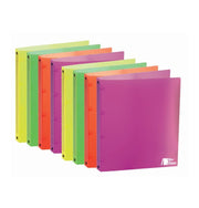 Raccoglitore  in PPL A4 assortiti RI.PLAST - 4 anelli 30 mm - dorso 4 cm - 24,5x30,7 cm 1 pezzo