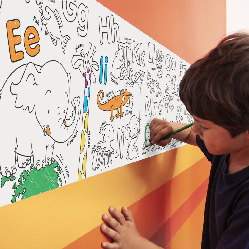 COLORING ROLL + 8 MATITE ABC