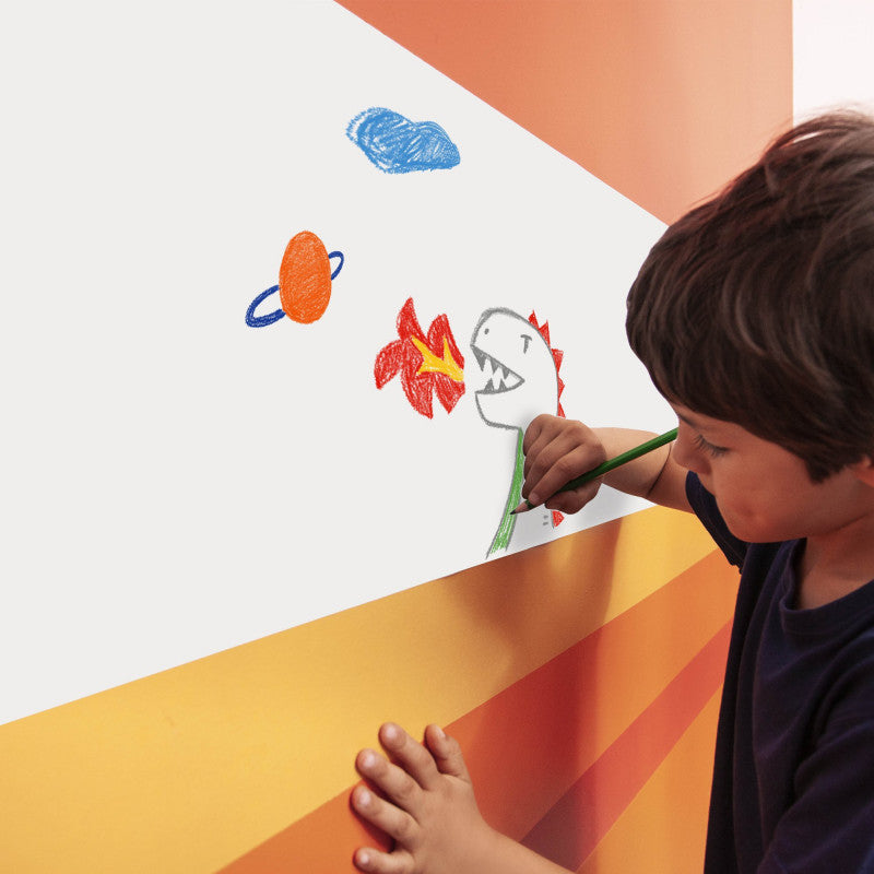 COLORING ROLL + 8 MATITE WHITE