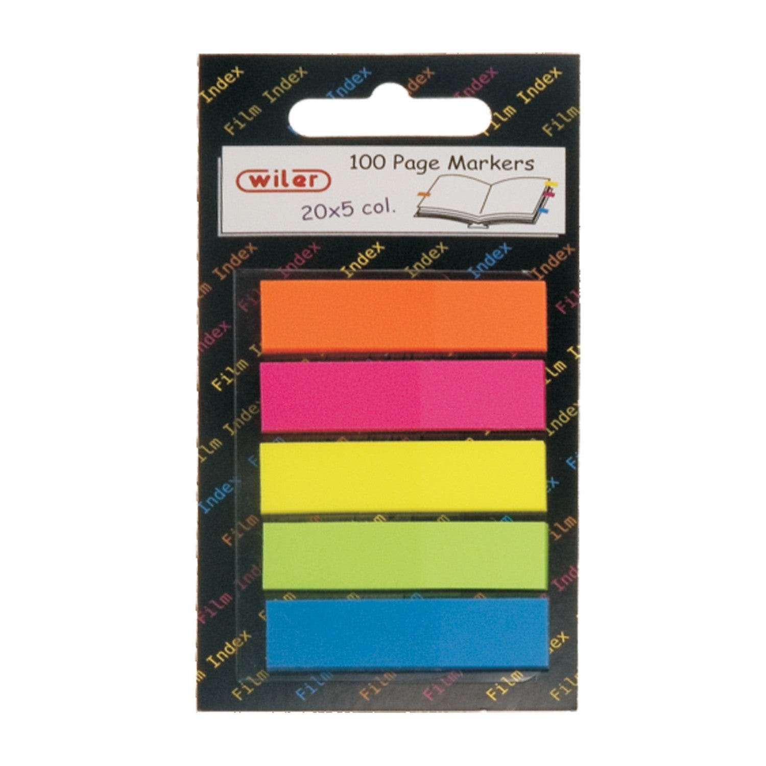 Segnapagine Colorati in PP - Wiler - 1 Pezzo