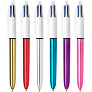 Penna a sfera 4 colori Bic Shine multicolore - tratto 1 mm