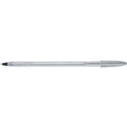 Penna a sfera con cappuccio Bic Cristal Shine Nera - tratto 1 mm