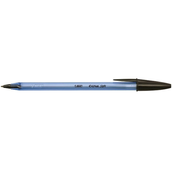 Penna a sfera con cappuccio Bic Cristal Soft Nero. 1 Pezzo