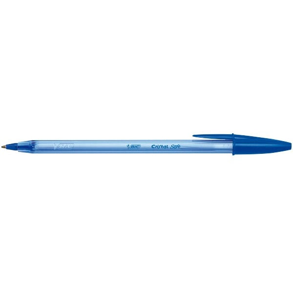 Penna a sfera con cappuccio Bic Cristal Soft Blu. 1 Pezzo