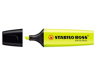 Evidenziatore Stabilo Boss Original giallo - tratto 2-5 mm  - 1 PEZZO